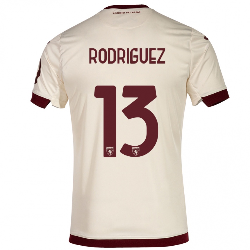 Vaikiškas Ricardo Rodríguez #13 Šampanas Išvykos Marškinėliai 2023/24 T-Shirt