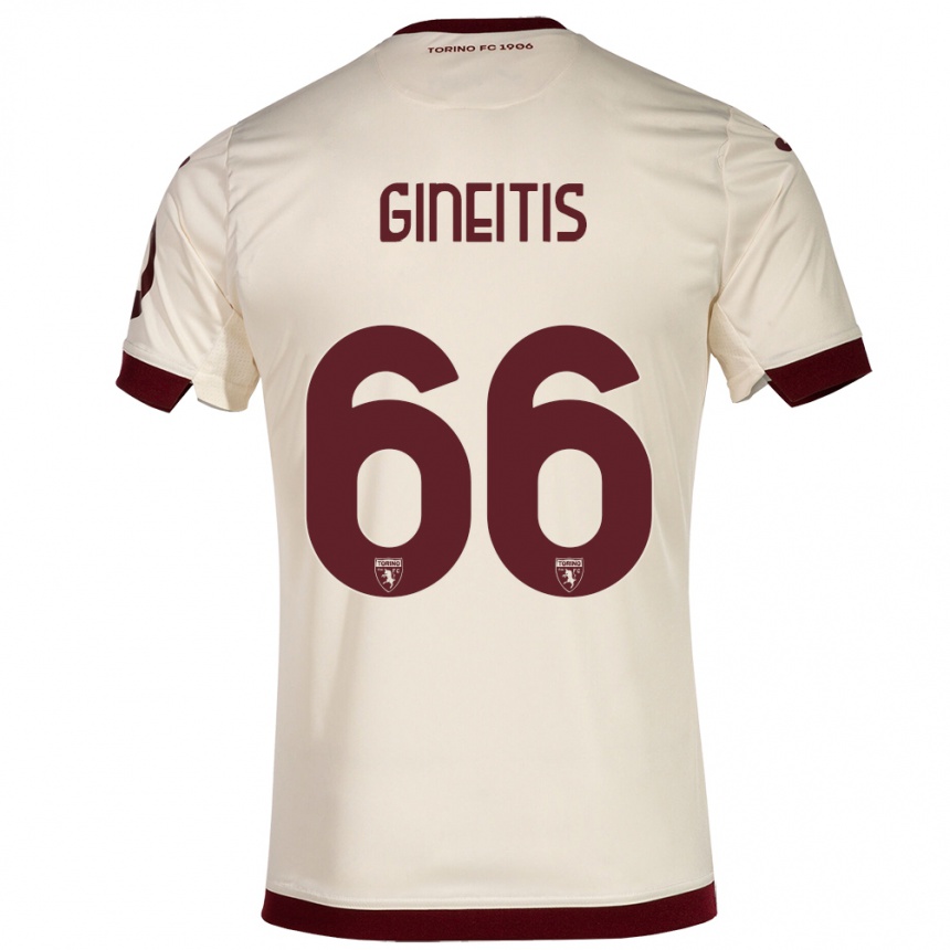 Vaikiškas Gvidas Gineitis #66 Šampanas Išvykos Marškinėliai 2023/24 T-Shirt