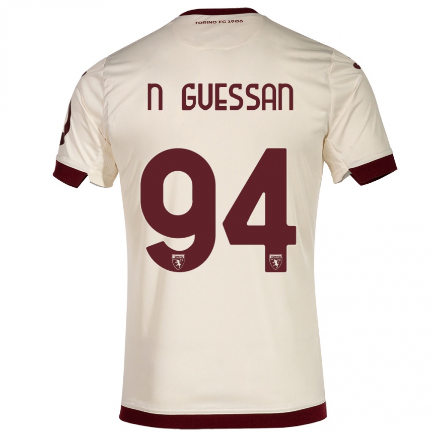 Vaikiškas Ange Caumenan N'guessan #94 Šampanas Išvykos Marškinėliai 2023/24 T-Shirt