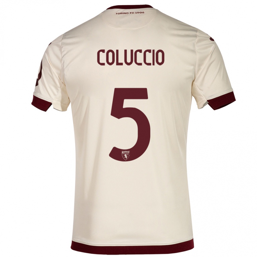 Vaikiškas Francesca Coluccio #5 Šampanas Išvykos Marškinėliai 2023/24 T-Shirt