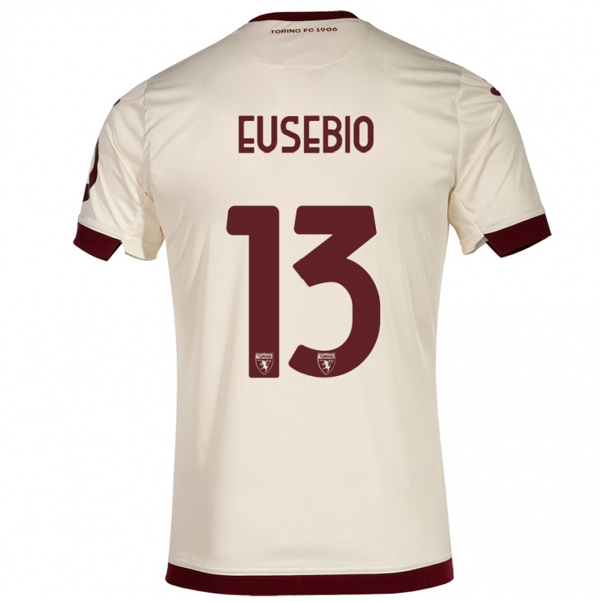 Vaikiškas Chiara Eusebio #13 Šampanas Išvykos Marškinėliai 2023/24 T-Shirt