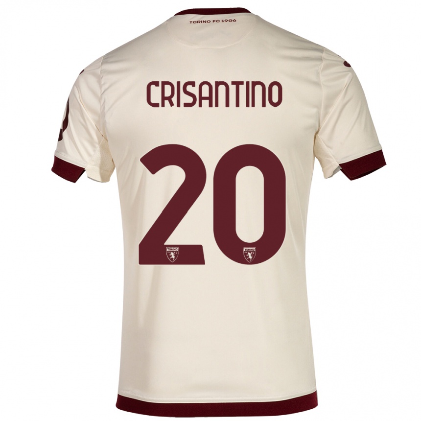 Vaikiškas Giulia Crisantino #20 Šampanas Išvykos Marškinėliai 2023/24 T-Shirt