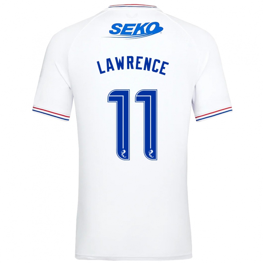 Vaikiškas Tom Lawrence #11 Baltas Išvykos Marškinėliai 2023/24 T-Shirt