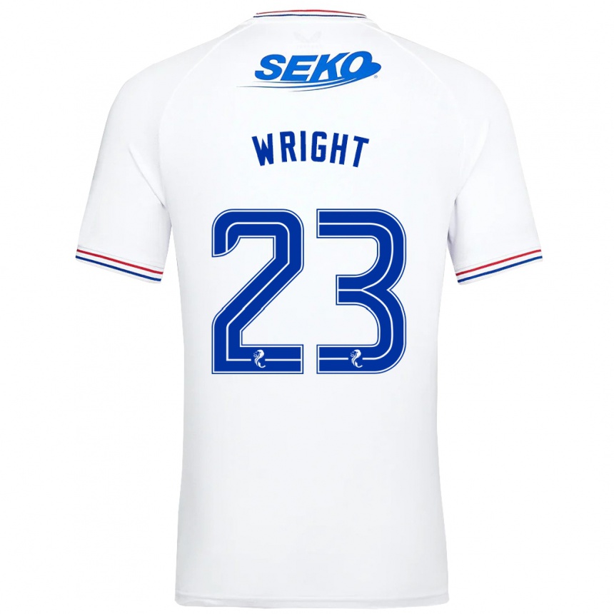 Vaikiškas Scott Wright #23 Baltas Išvykos Marškinėliai 2023/24 T-Shirt