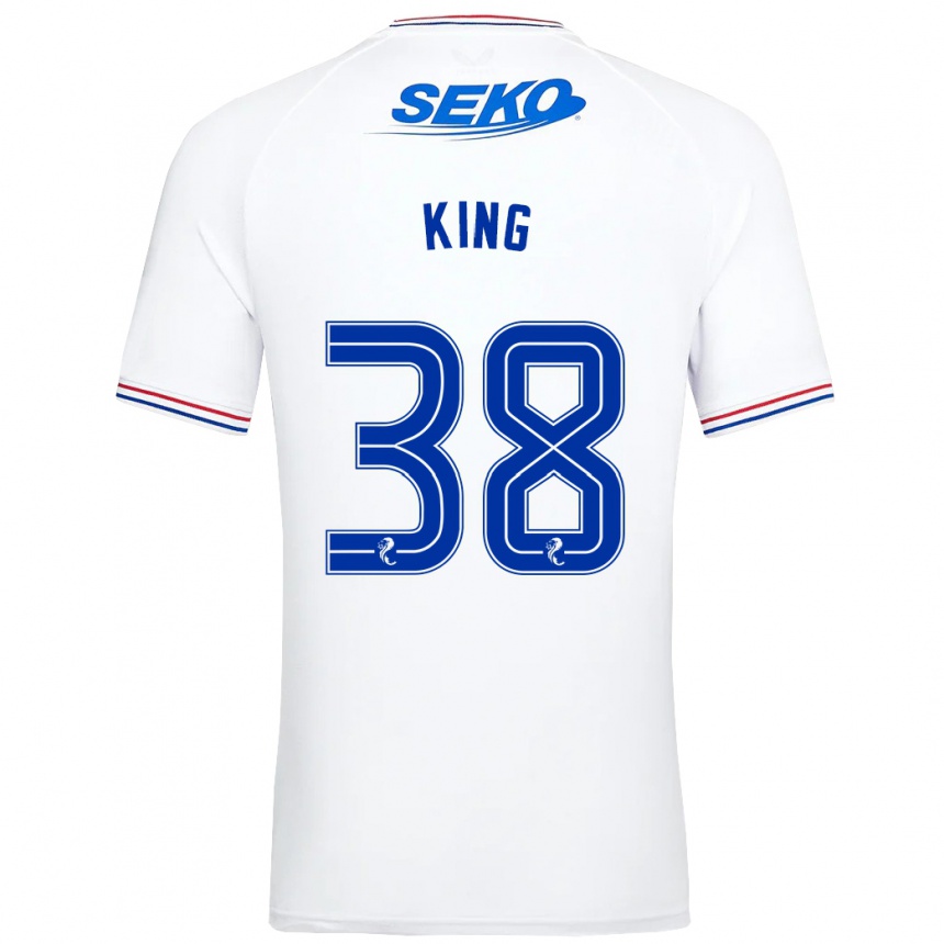 Vaikiškas Leon King #38 Baltas Išvykos Marškinėliai 2023/24 T-Shirt