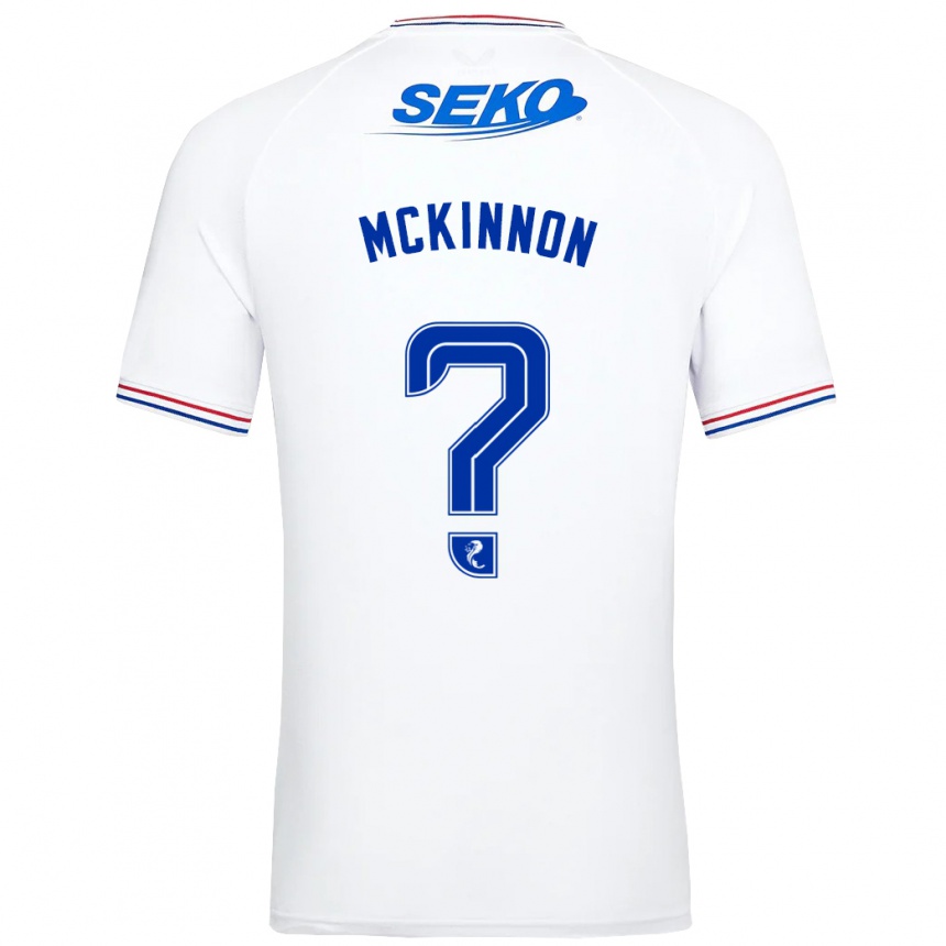 Vaikiškas Cole Mckinnon #0 Baltas Išvykos Marškinėliai 2023/24 T-Shirt