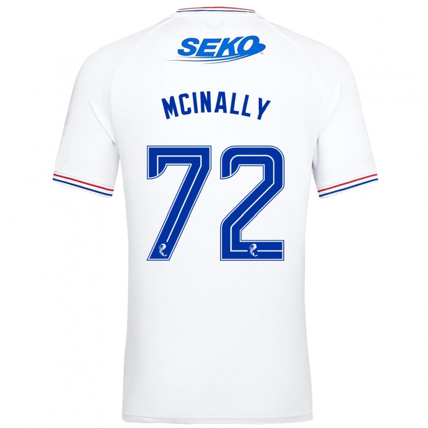 Vaikiškas Darren Mcinally #72 Baltas Išvykos Marškinėliai 2023/24 T-Shirt