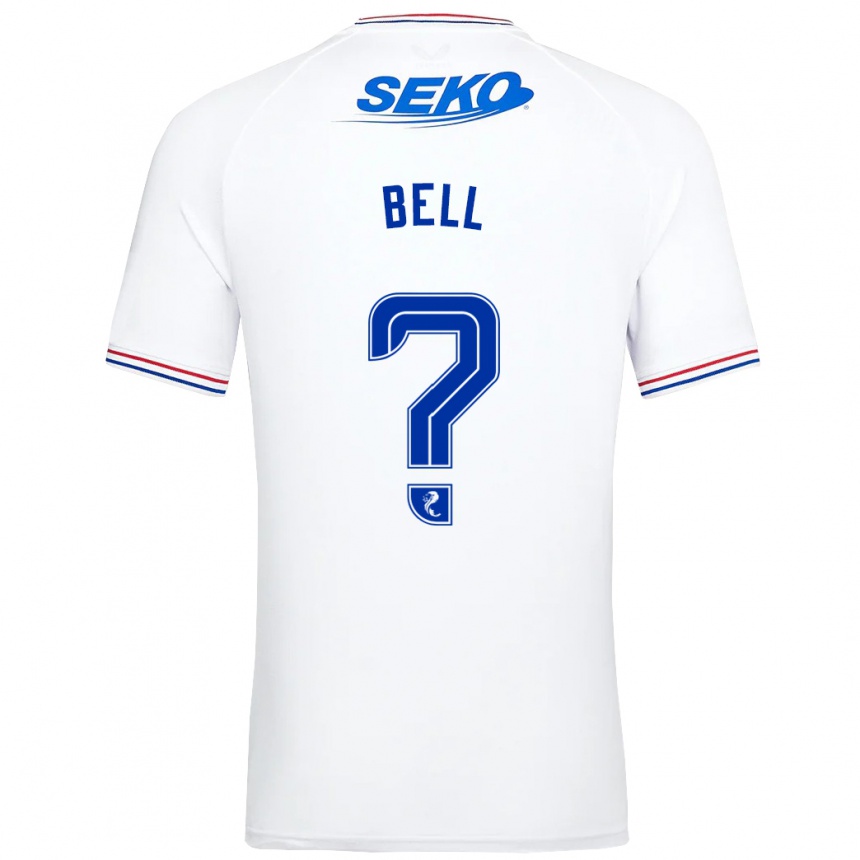 Vaikiškas Cameron Bell #0 Baltas Išvykos Marškinėliai 2023/24 T-Shirt