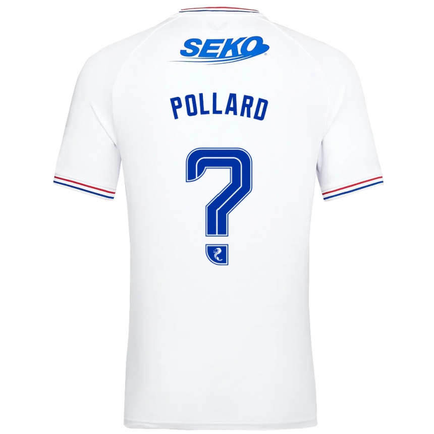 Vaikiškas Lancelot Pollard #0 Baltas Išvykos Marškinėliai 2023/24 T-Shirt