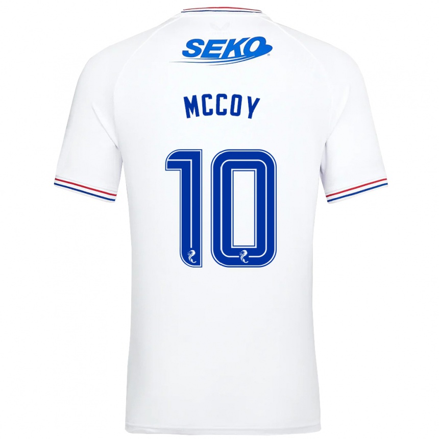 Vaikiškas Kayla Mccoy #10 Baltas Išvykos Marškinėliai 2023/24 T-Shirt