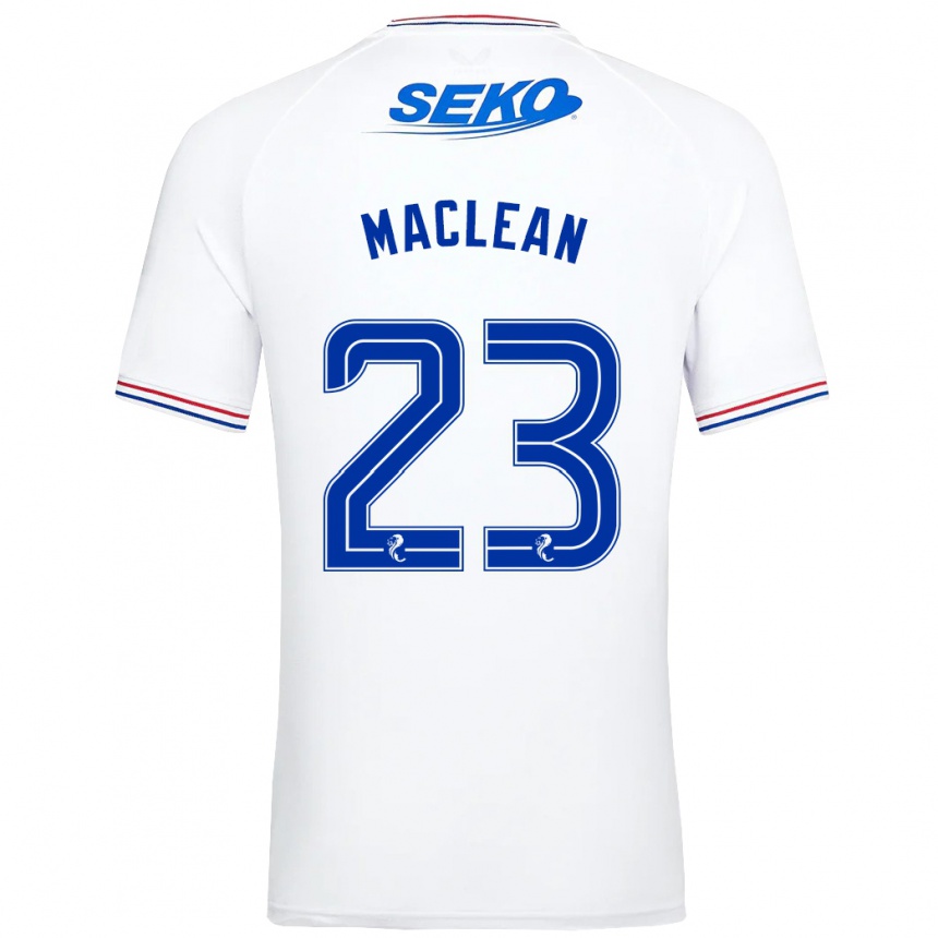 Vaikiškas Kirsty Maclean #23 Baltas Išvykos Marškinėliai 2023/24 T-Shirt