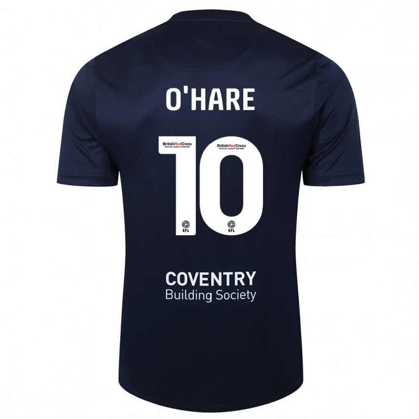 Vaikiškas Callum O'hare #10 Raudonasis Laivynas Išvykos Marškinėliai 2023/24 T-Shirt