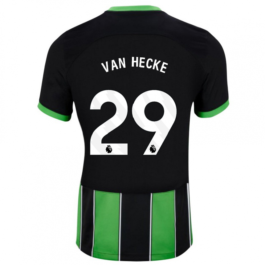 Vaikiškas Jan Paul Van Hecke #29 Juoda Žalia Išvykos Marškinėliai 2023/24 T-Shirt