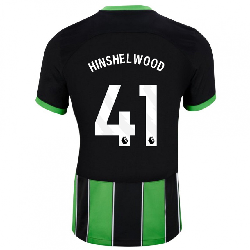 Vaikiškas Jack Hinshelwood #41 Juoda Žalia Išvykos Marškinėliai 2023/24 T-Shirt