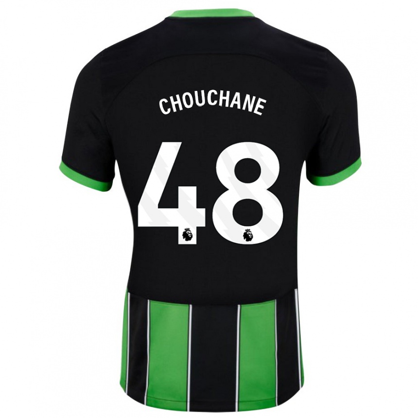Vaikiškas Samy Chouchane #48 Juoda Žalia Išvykos Marškinėliai 2023/24 T-Shirt