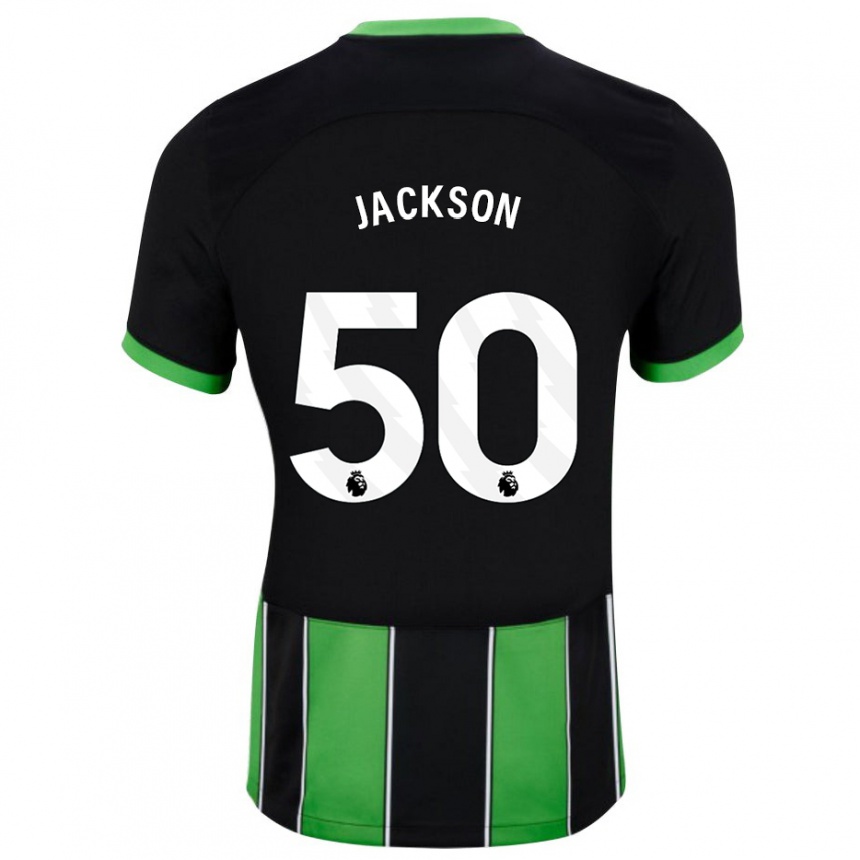 Vaikiškas Ben Jackson #50 Juoda Žalia Išvykos Marškinėliai 2023/24 T-Shirt