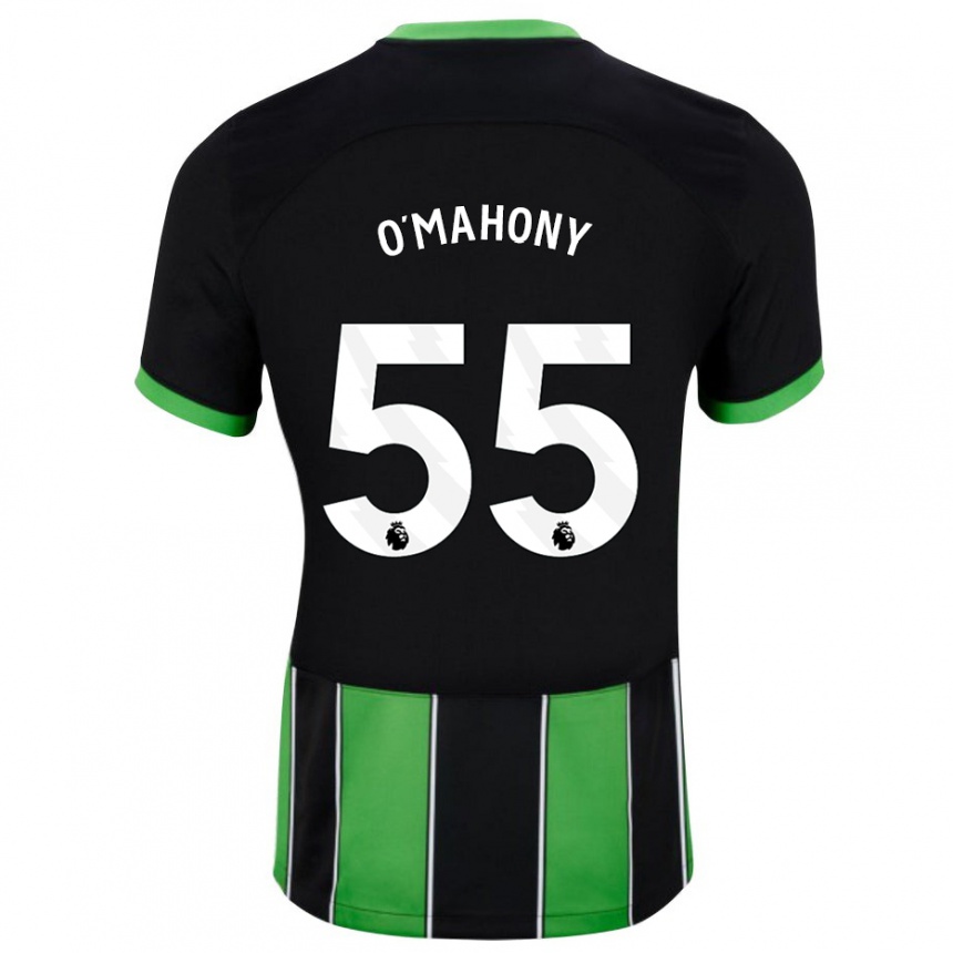 Vaikiškas Mark O'mahony #55 Juoda Žalia Išvykos Marškinėliai 2023/24 T-Shirt