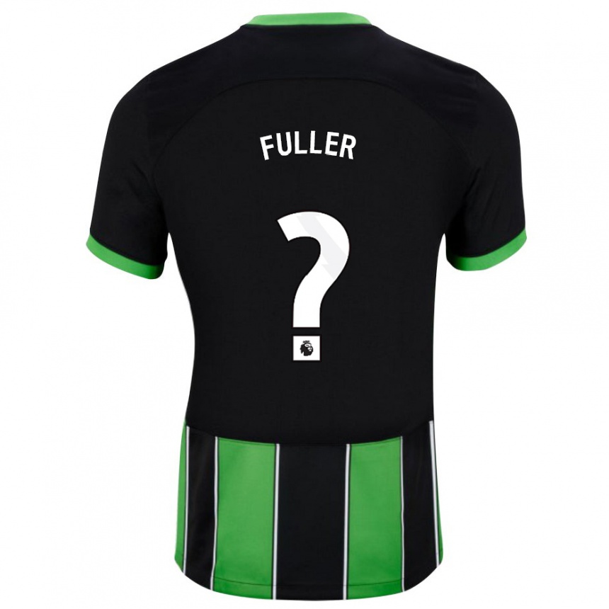 Vaikiškas Jaydon Fuller #0 Juoda Žalia Išvykos Marškinėliai 2023/24 T-Shirt