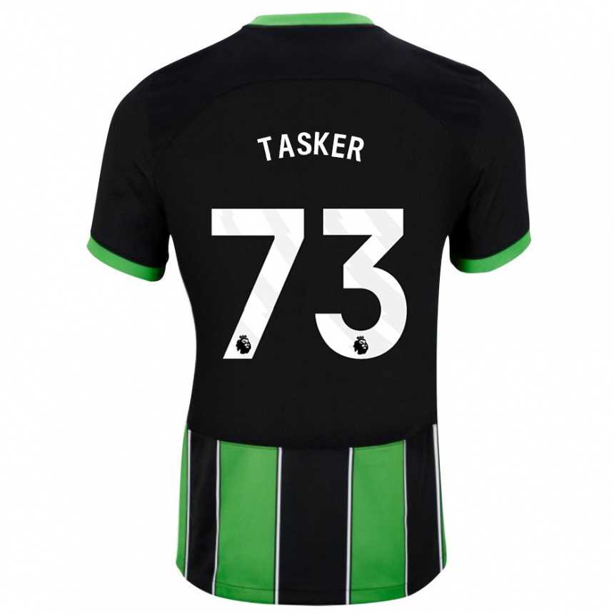 Vaikiškas Charlie Tasker #73 Juoda Žalia Išvykos Marškinėliai 2023/24 T-Shirt