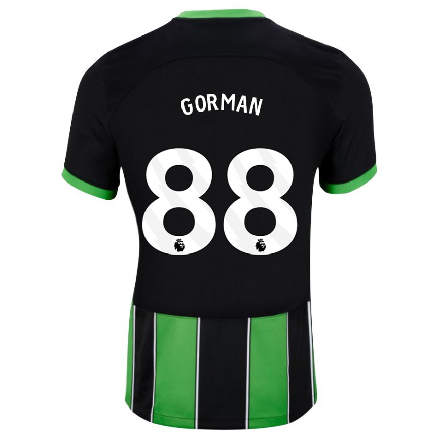 Vaikiškas Ronnie Gorman #88 Juoda Žalia Išvykos Marškinėliai 2023/24 T-Shirt