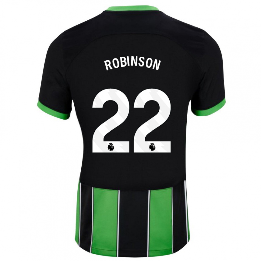 Vaikiškas Katie Robinson #22 Juoda Žalia Išvykos Marškinėliai 2023/24 T-Shirt