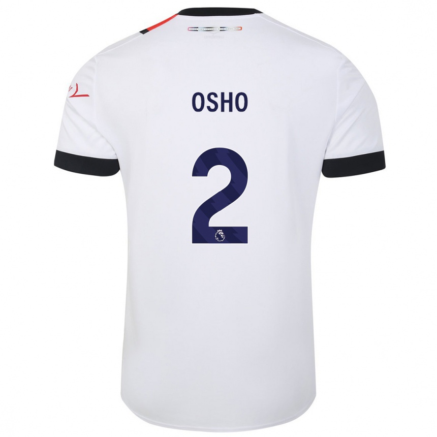 Vaikiškas Gabriel Osho #2 Baltas Išvykos Marškinėliai 2023/24 T-Shirt