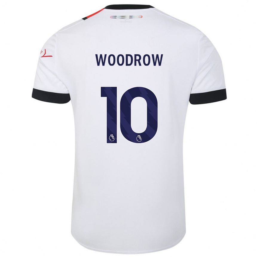 Vaikiškas Cauley Woodrow #10 Baltas Išvykos Marškinėliai 2023/24 T-Shirt