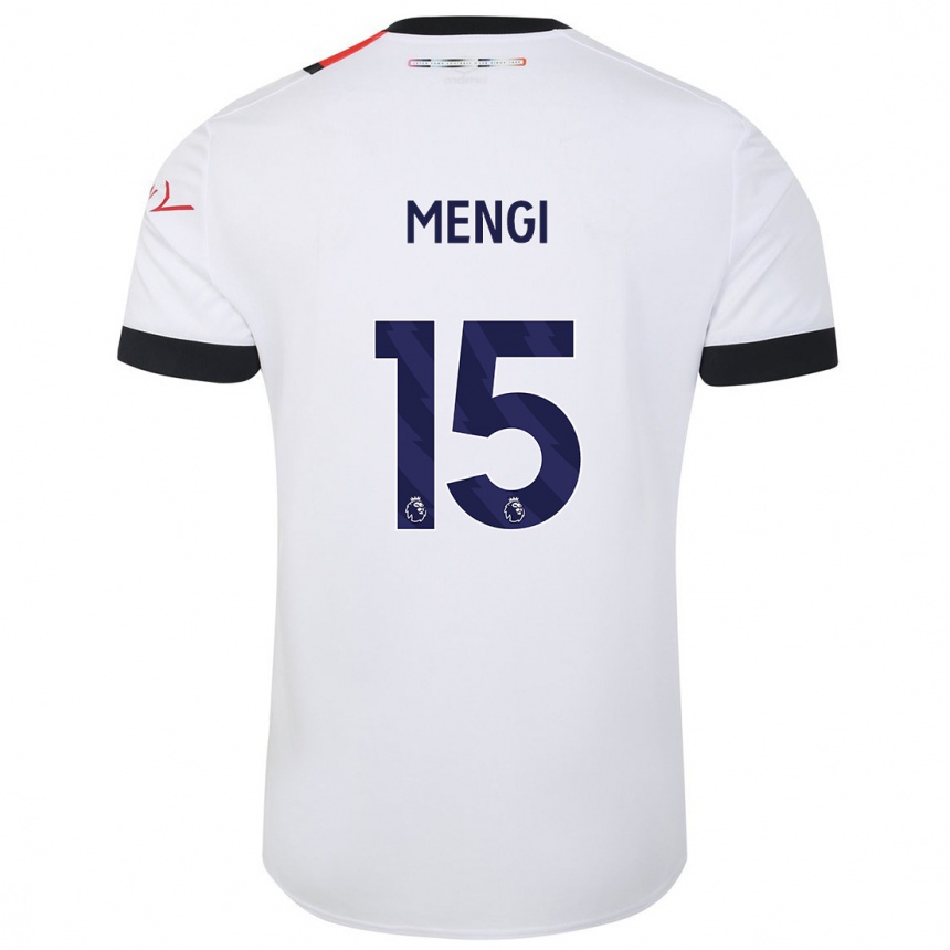 Vaikiškas Teden Mengi #15 Baltas Išvykos Marškinėliai 2023/24 T-Shirt