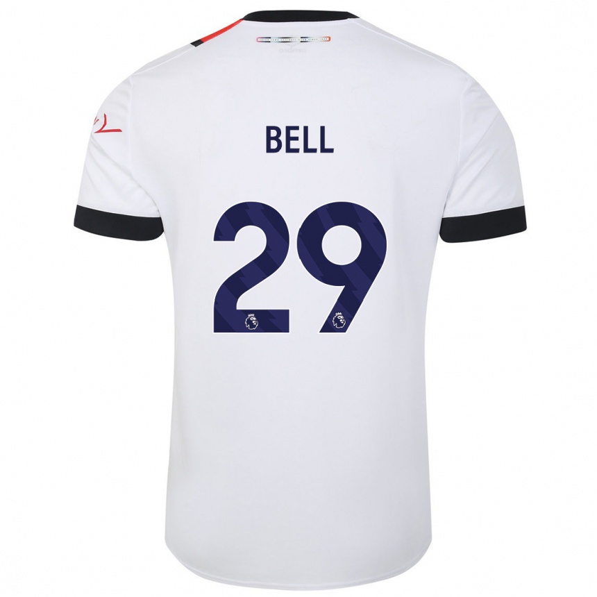 Vaikiškas Amari'i Bell #29 Baltas Išvykos Marškinėliai 2023/24 T-Shirt