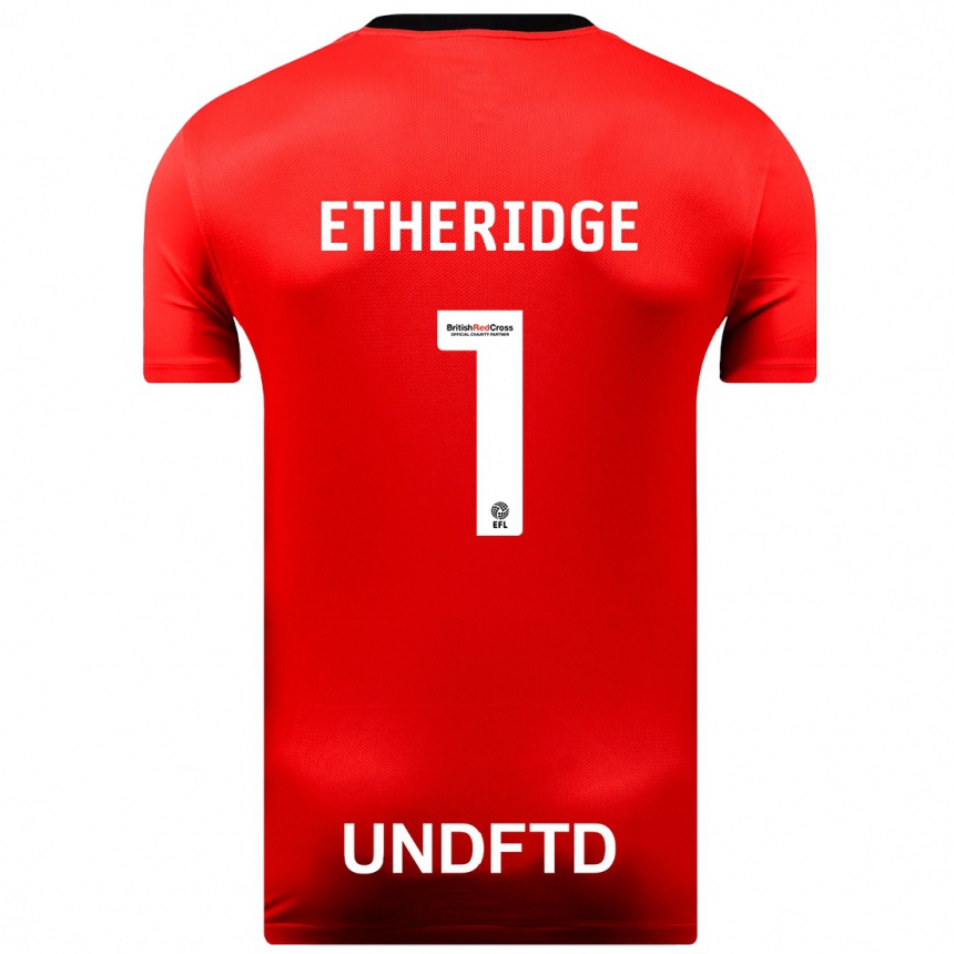 Vaikiškas Neil Etheridge #1 Raudona Išvykos Marškinėliai 2023/24 T-Shirt