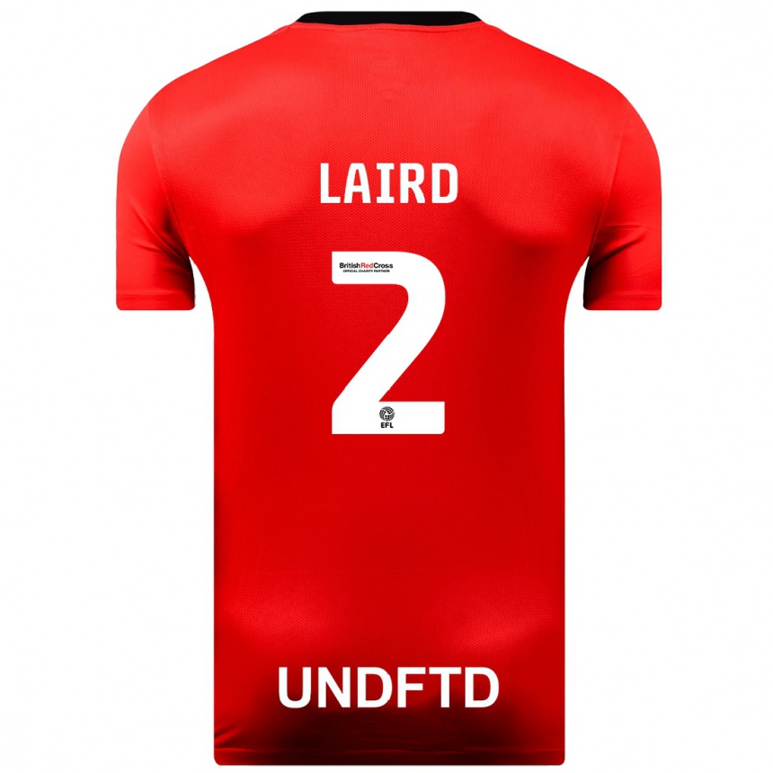 Vaikiškas Ethan Laird #2 Raudona Išvykos Marškinėliai 2023/24 T-Shirt