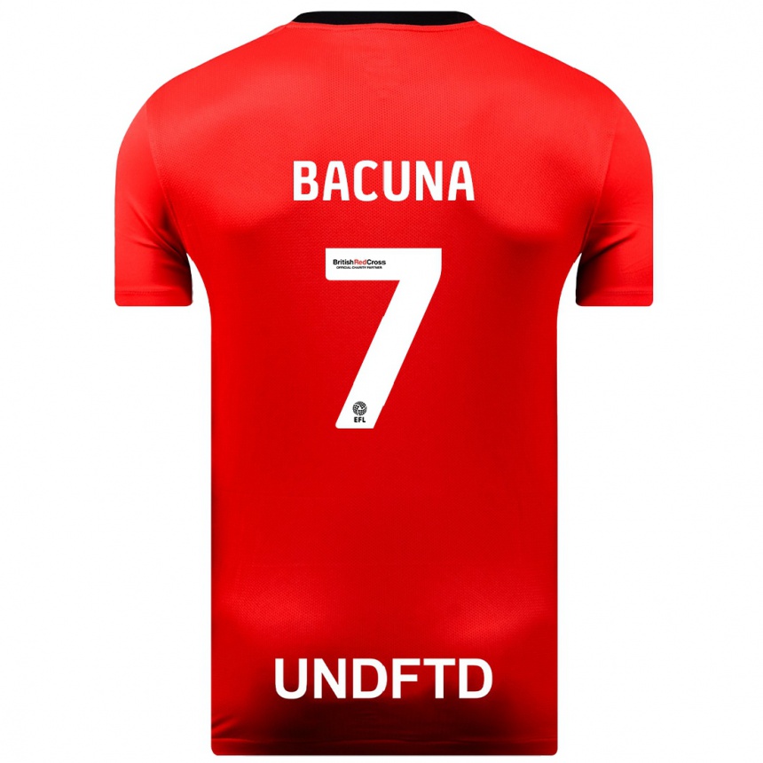 Vaikiškas Juninho Bacuna #7 Raudona Išvykos Marškinėliai 2023/24 T-Shirt