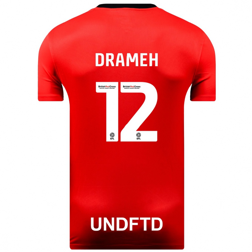 Vaikiškas Cody Drameh #12 Raudona Išvykos Marškinėliai 2023/24 T-Shirt