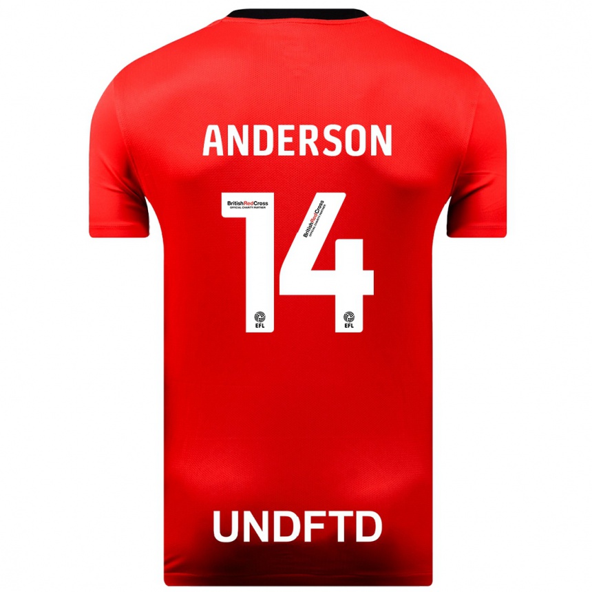 Vaikiškas Keshi Anderson #14 Raudona Išvykos Marškinėliai 2023/24 T-Shirt