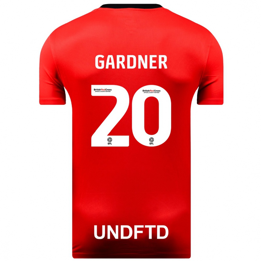 Vaikiškas Gary Gardner #20 Raudona Išvykos Marškinėliai 2023/24 T-Shirt