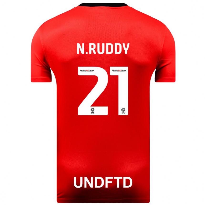 Vaikiškas John Ruddy #21 Raudona Išvykos Marškinėliai 2023/24 T-Shirt