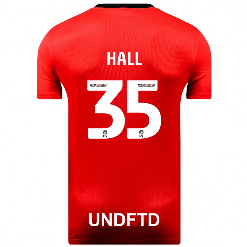 Vaikiškas George Hall #35 Raudona Išvykos Marškinėliai 2023/24 T-Shirt