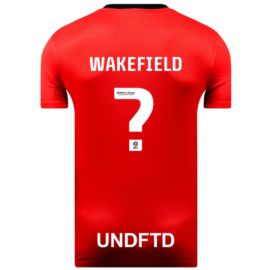 Vaikiškas Kieran Wakefield #0 Raudona Išvykos Marškinėliai 2023/24 T-Shirt