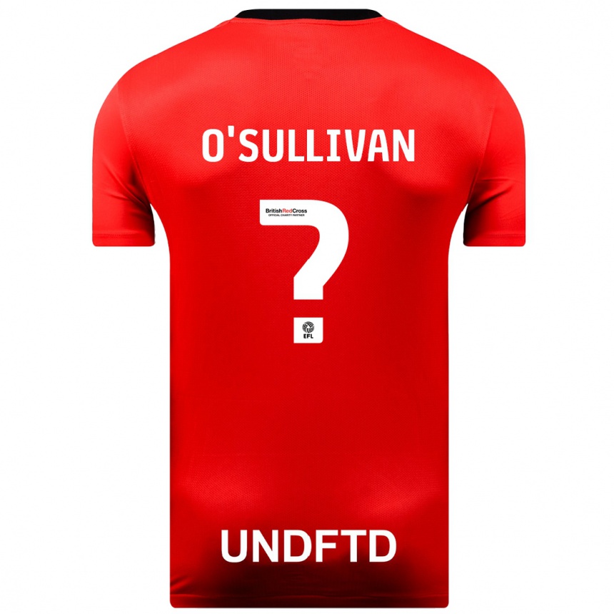 Vaikiškas William O'sullivan #0 Raudona Išvykos Marškinėliai 2023/24 T-Shirt