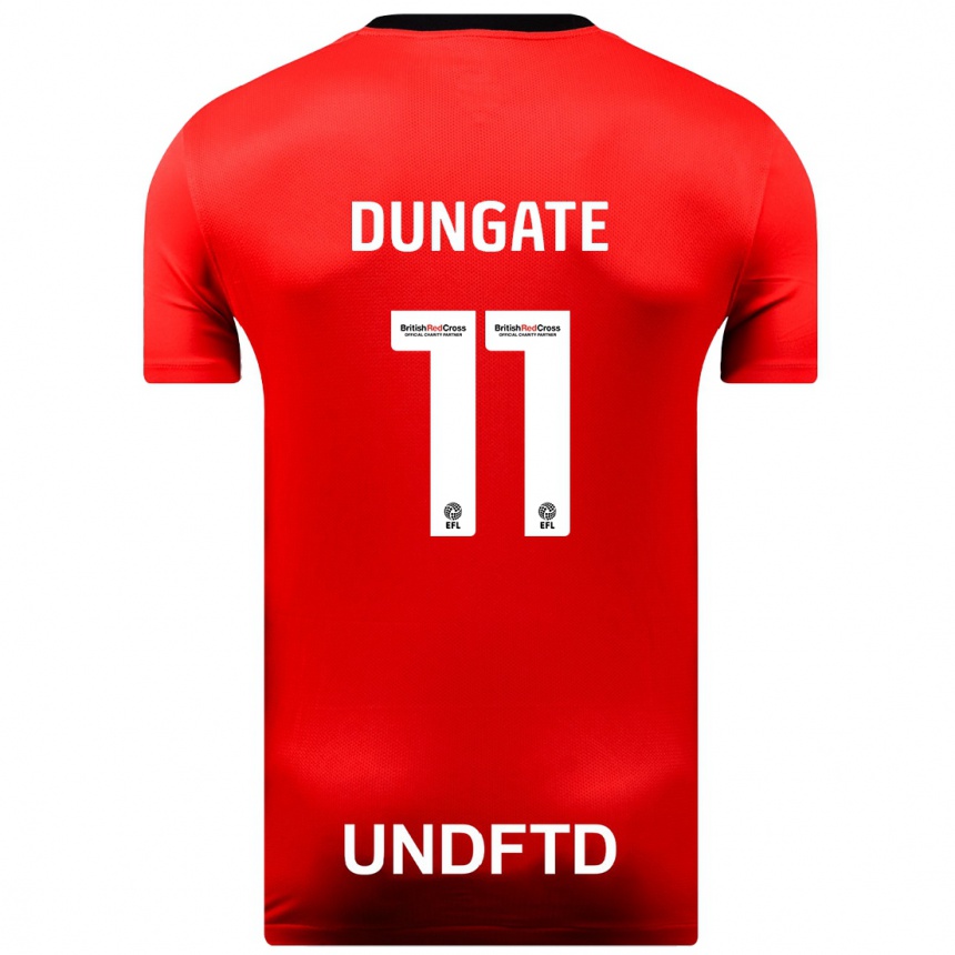 Vaikiškas Katie Dungate #11 Raudona Išvykos Marškinėliai 2023/24 T-Shirt