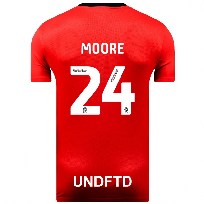 Vaikiškas Jade Ellis Moore #24 Raudona Išvykos Marškinėliai 2023/24 T-Shirt
