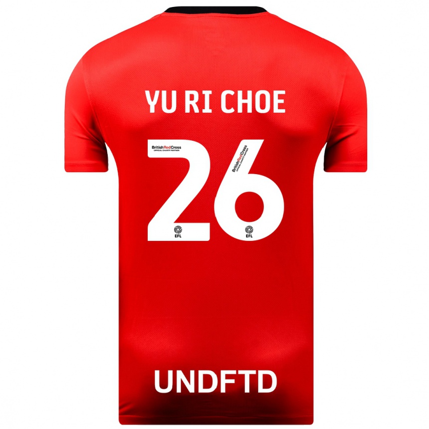 Vaikiškas Yu-Ri Choe #26 Raudona Išvykos Marškinėliai 2023/24 T-Shirt