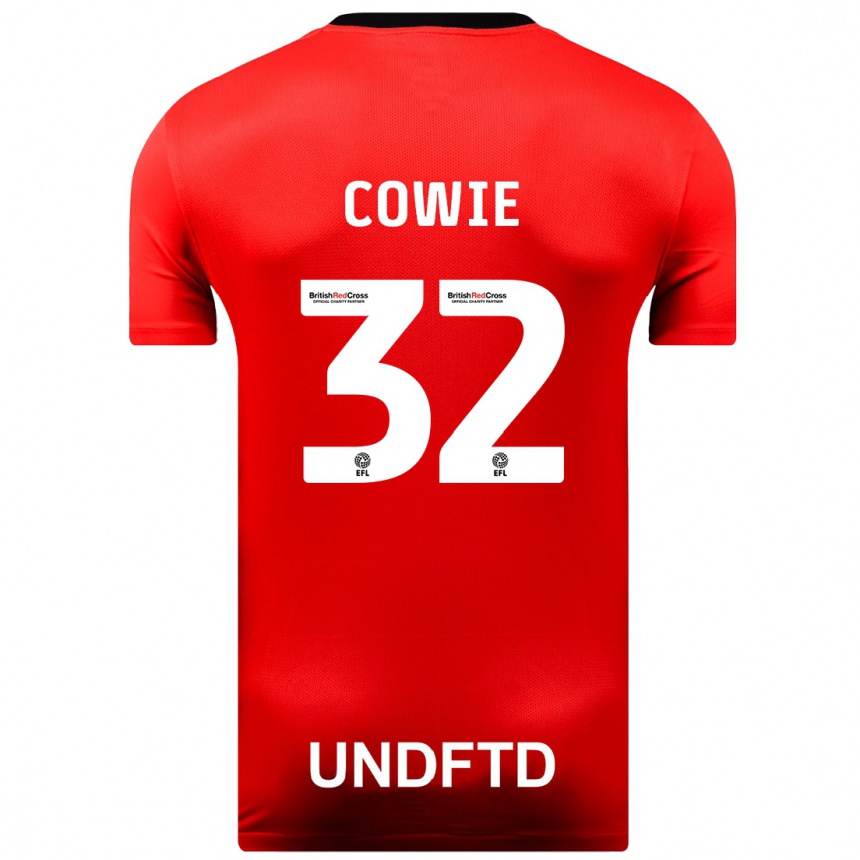 Vaikiškas Abbie Cowie #32 Raudona Išvykos Marškinėliai 2023/24 T-Shirt