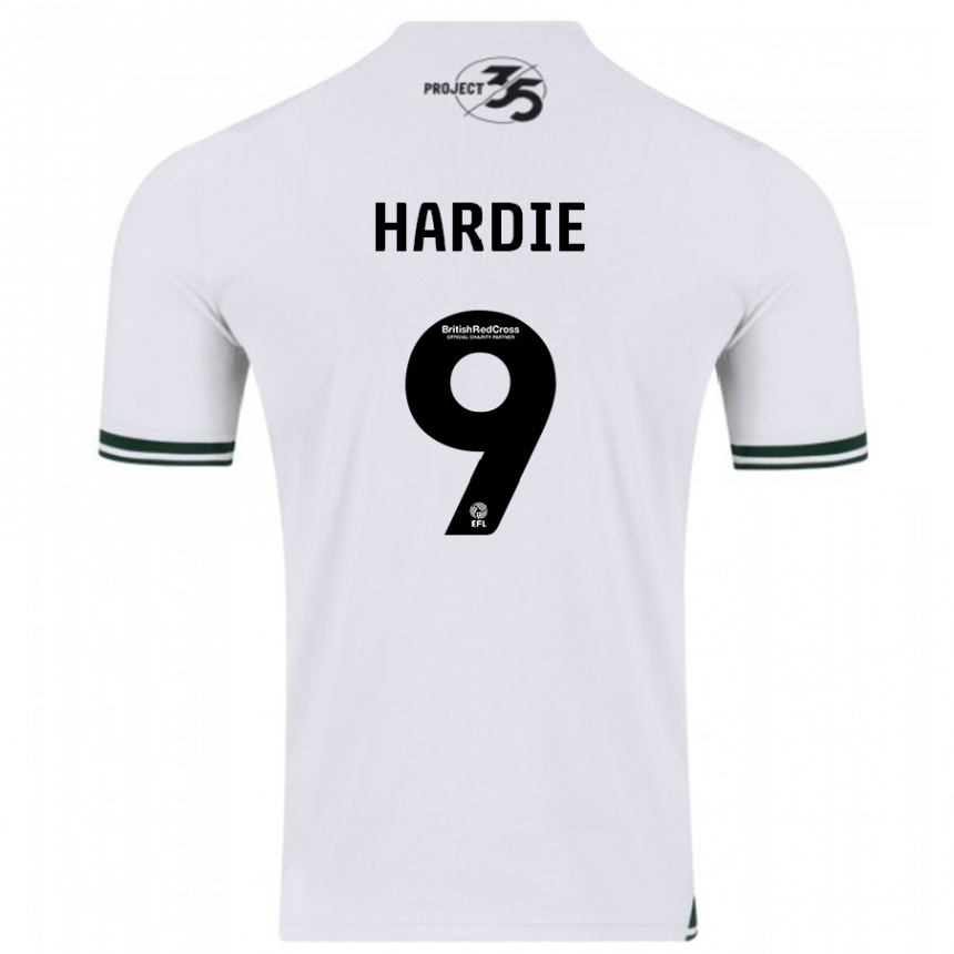 Vaikiškas Ryan Hardie #9 Baltas Išvykos Marškinėliai 2023/24 T-Shirt