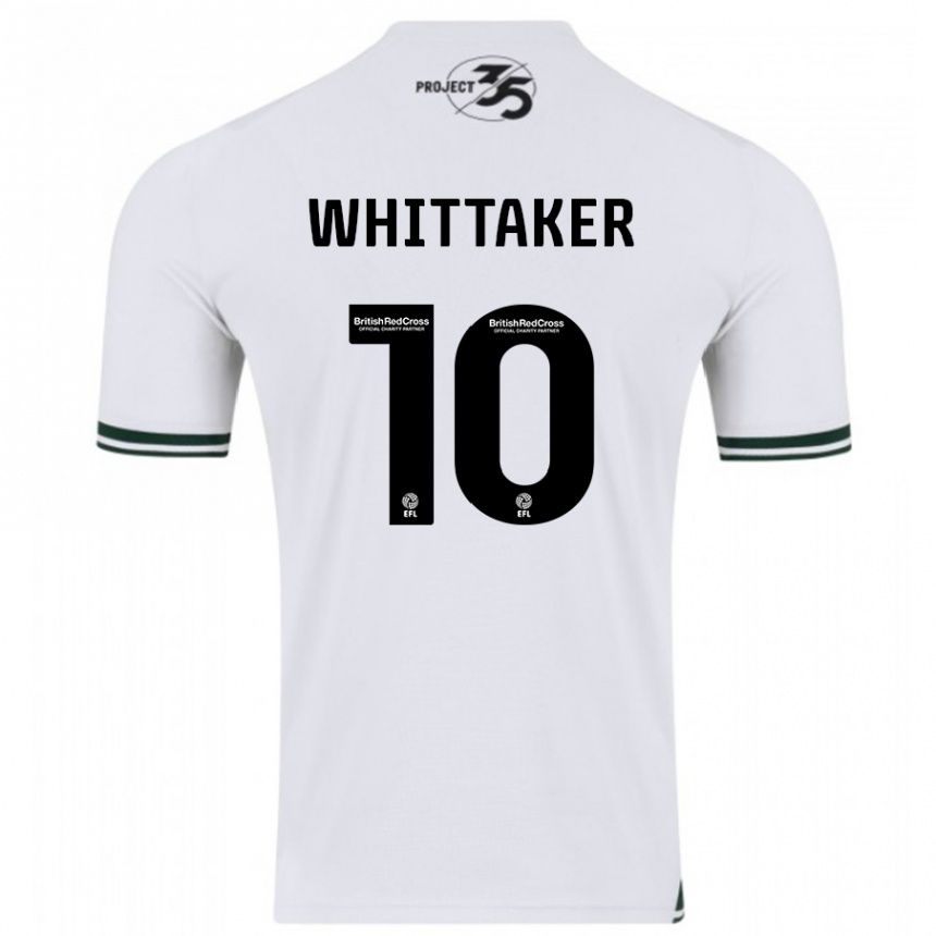 Vaikiškas Morgan Whittaker #10 Baltas Išvykos Marškinėliai 2023/24 T-Shirt