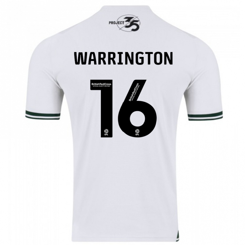 Vaikiškas Lewis Warrington #16 Baltas Išvykos Marškinėliai 2023/24 T-Shirt