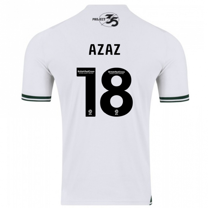 Vaikiškas Finn Azaz #18 Baltas Išvykos Marškinėliai 2023/24 T-Shirt