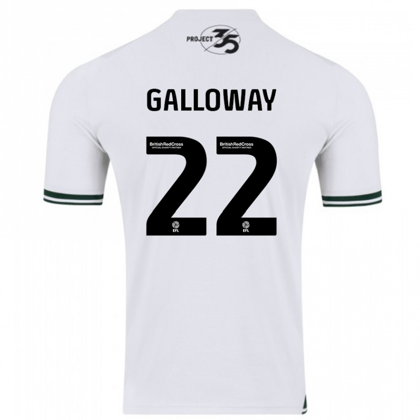 Vaikiškas Brendan Galloway #22 Baltas Išvykos Marškinėliai 2023/24 T-Shirt