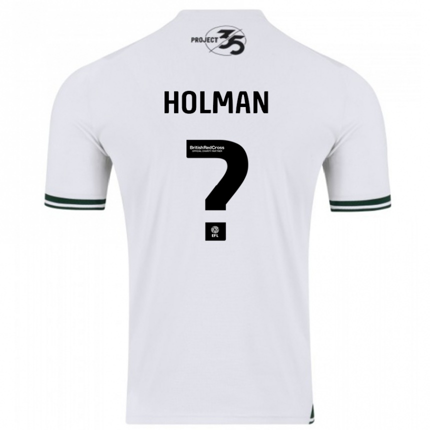 Vaikiškas Daniel Holman #0 Baltas Išvykos Marškinėliai 2023/24 T-Shirt