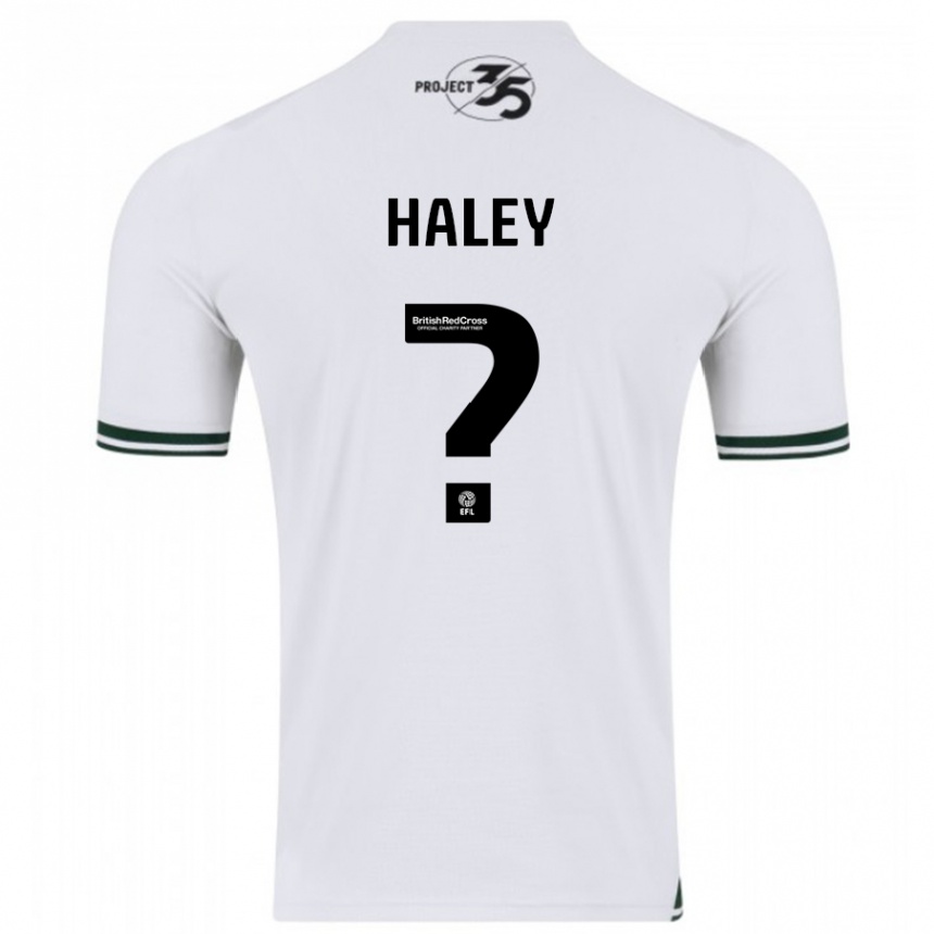 Vaikiškas Toby Haley #0 Baltas Išvykos Marškinėliai 2023/24 T-Shirt